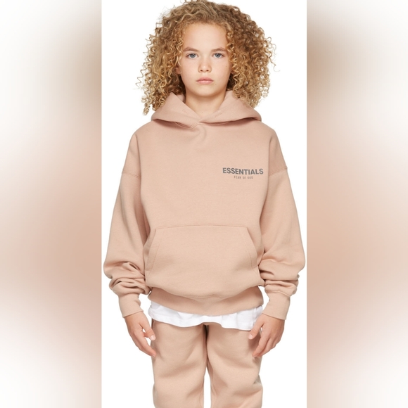 Fear of God Other - Fear of God Essentials Kids Pullover Hoodie 'Matte Blush' Size 8/M